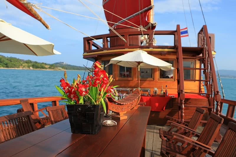 Junk boat “Red Baron”, Koh Samui, Thailand