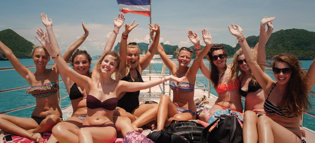 Big boat tour to Angthong marine park from Koh Phangan, Koh Samui, Thailand