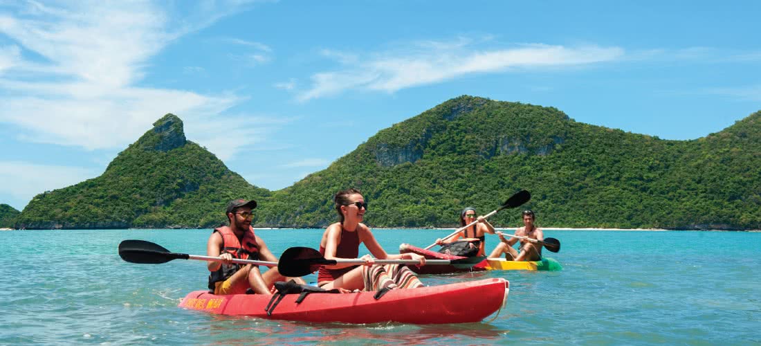 Big boat tour to Angthong marine park from Koh Phangan, Koh Samui, Thailand