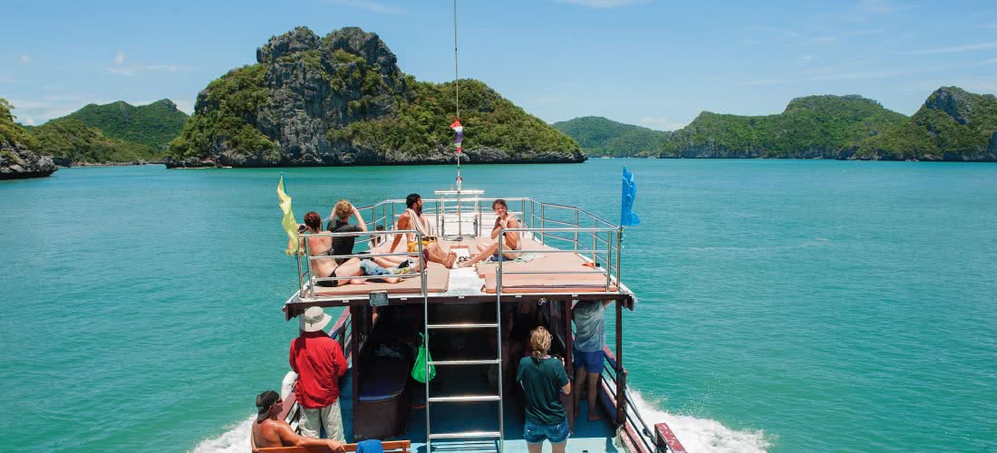 Big boat tour to Angthong marine park from Koh Phangan, Koh Samui, Thailand