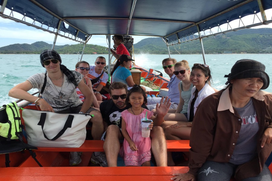 Lunch at “Au Bout Du Monde” restaurant on Koh Tan, Koh Samui, Thailand
