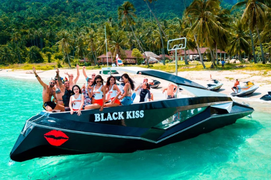 Private and group tours by stylish Black Kiss speedboat, Koh Samui, Thailand