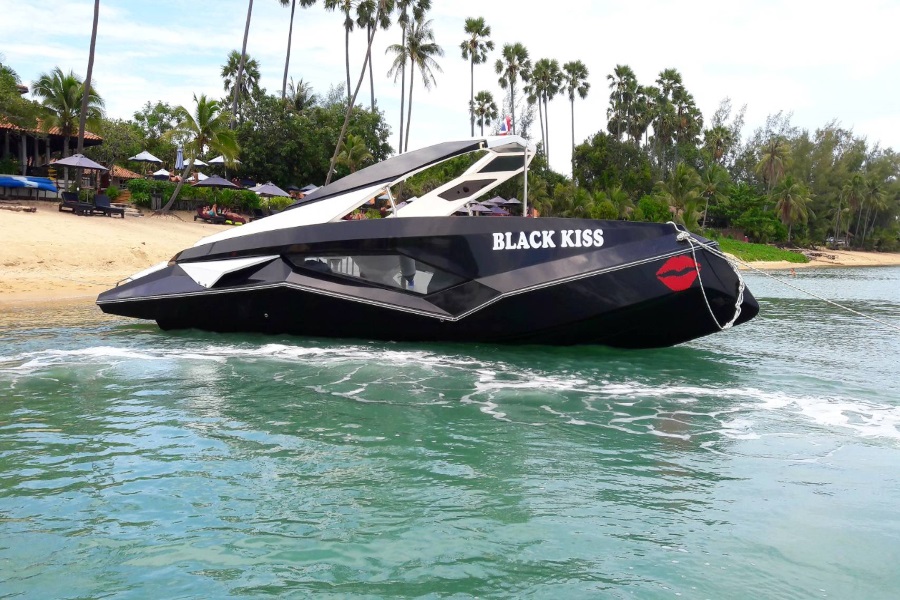 Private and group tours by stylish Black Kiss speedboat, Koh Samui, Thailand