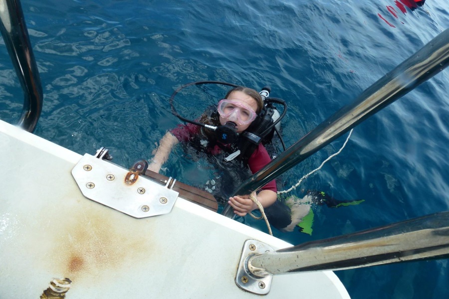 Diving and snorkeling by catamaran, Koh Samui, Thailand