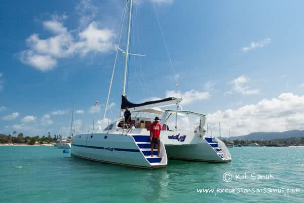Sailing catamaran “Vickey”, Koh Samui, Thailand