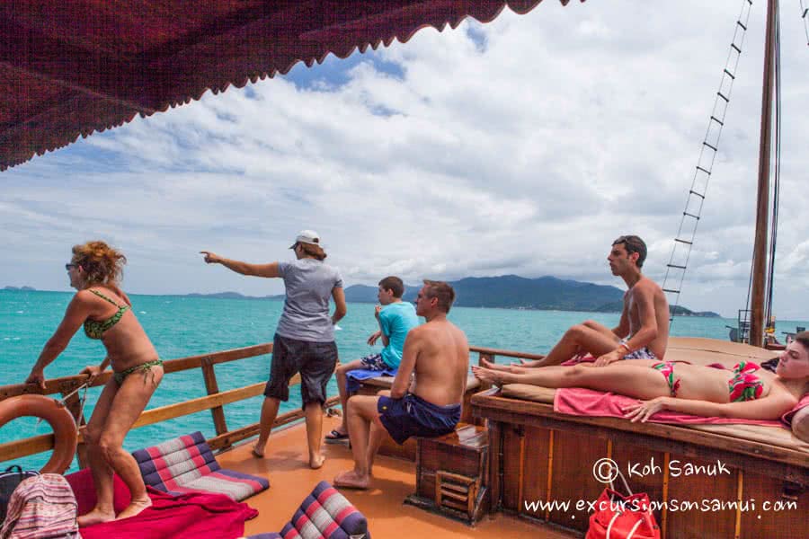 Cruises by Chantara junk boat, Koh Samui, Thailand