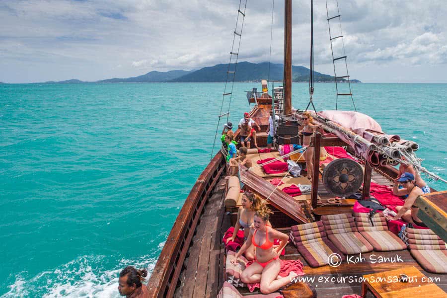 Cruises by Chantara junk boat, Koh Samui, Thailand