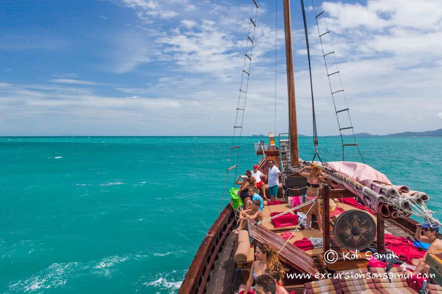 Cruises by Chantara junk boat, Koh Samui, Thailand