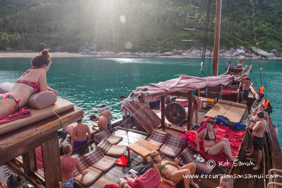 Cruises by Chantara junk boat, Koh Samui, Thailand