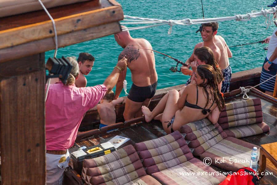 Cruises by Chantara junk boat, Koh Samui, Thailand