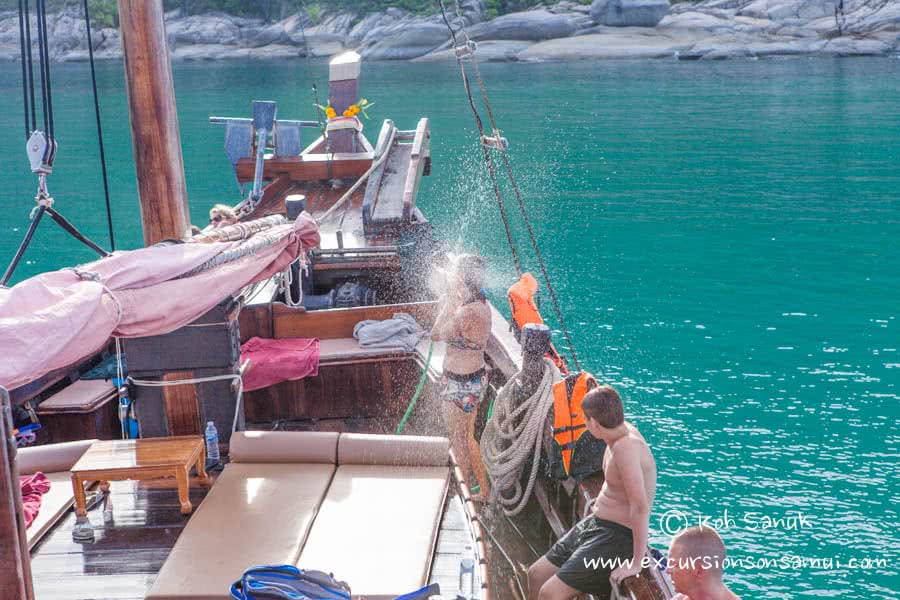 Cruises by Chantara junk boat, Koh Samui, Thailand