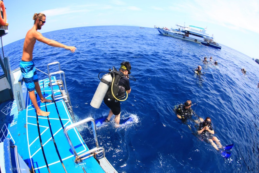 Diving tours on Big boat, Koh Samui, Thailand