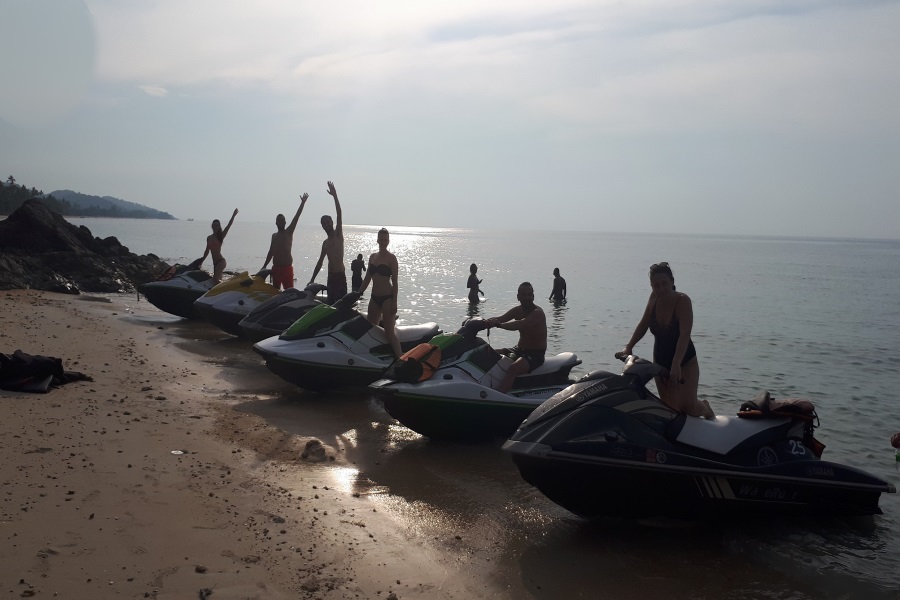 Jet ski adventure to the island of Koh Tan with spending the night in tents, Koh Samui, Thailand