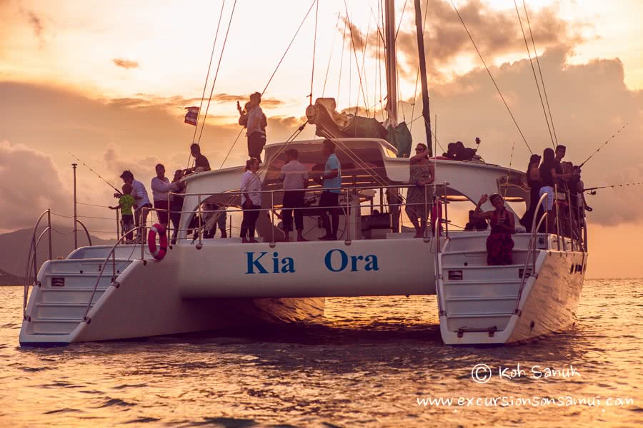 Cruises on sailing catamaran Kia Ora, Koh Samui, Thailand
