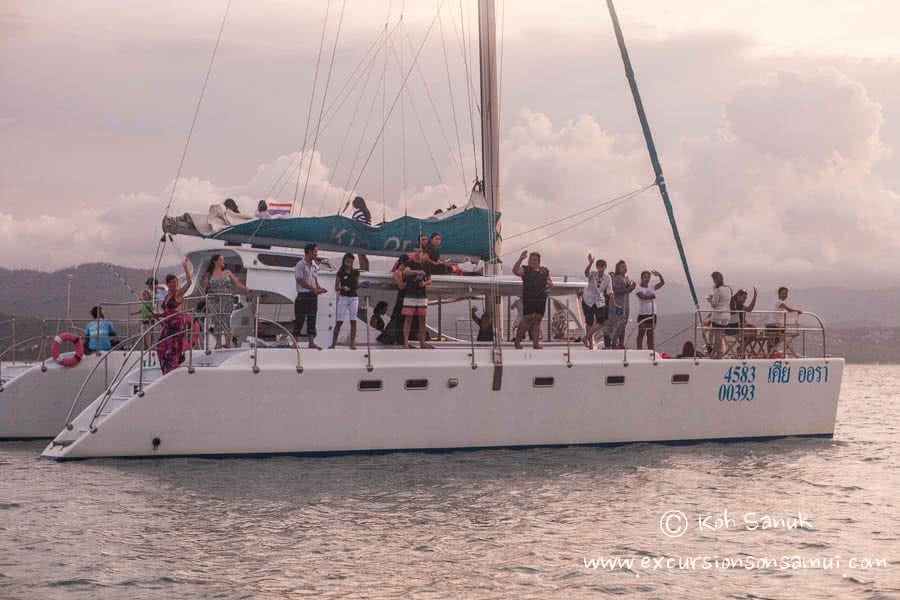 Cruises on sailing catamaran Kia Ora, Koh Samui, Thailand