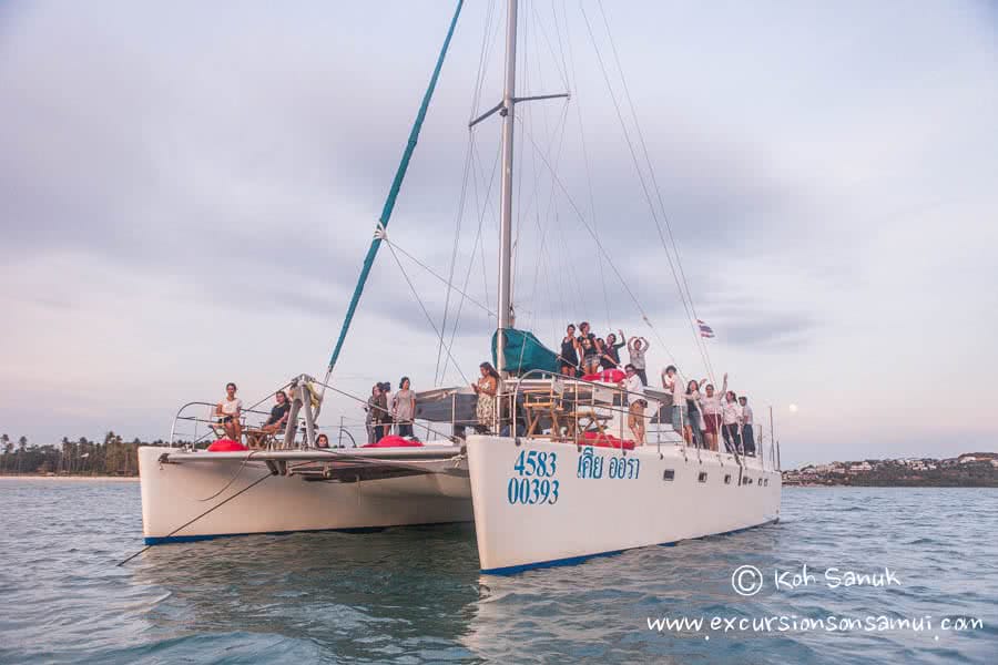 Cruises on sailing catamaran Kia Ora, Koh Samui, Thailand