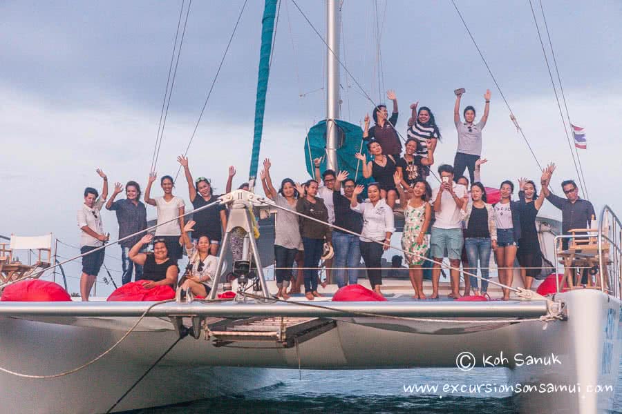 Cruises on sailing catamaran Kia Ora, Koh Samui, Thailand