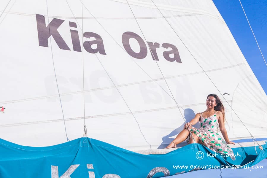 Cruises on sailing catamaran Kia Ora, Koh Samui, Thailand