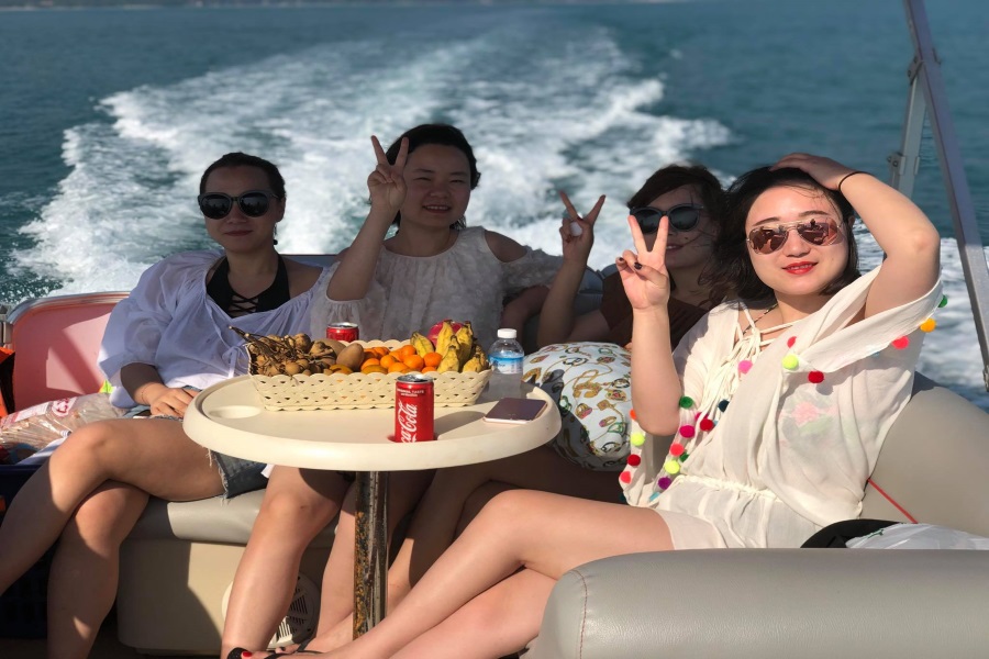 Cruises and fishing from the south of Koh Samui by Pontoon boat, Koh Samui, Thailand