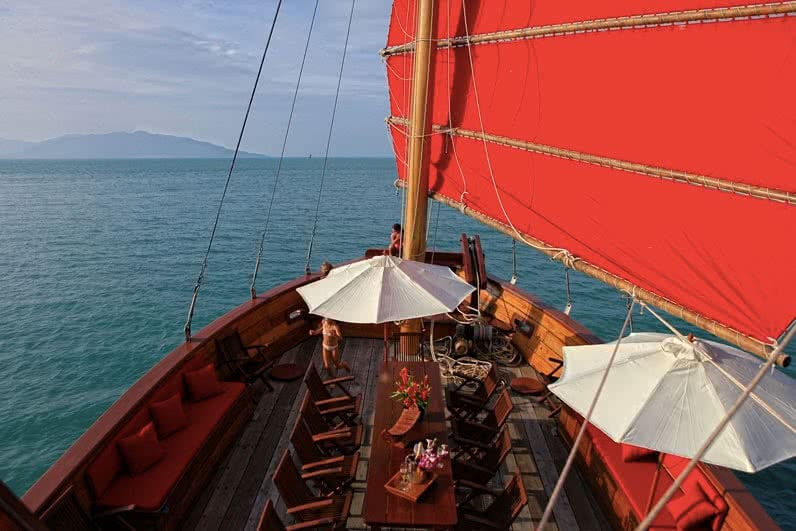 Junk boat “Red Baron”, Koh Samui, Thailand