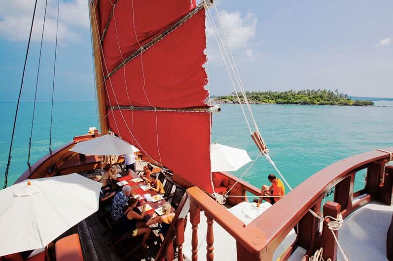 Junk boat “Red Baron”, Koh Samui, Thailand