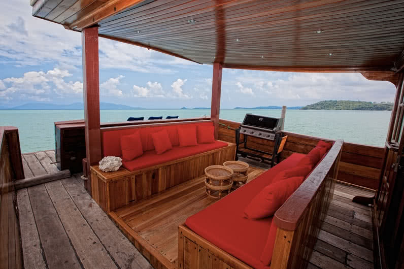 Junk boat “Red Baron”, Koh Samui, Thailand