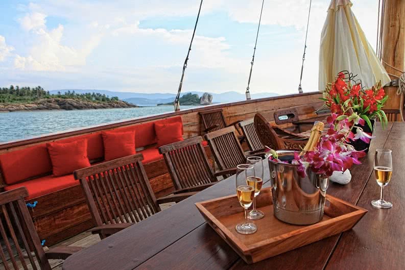 Junk boat “Red Baron”, Koh Samui, Thailand