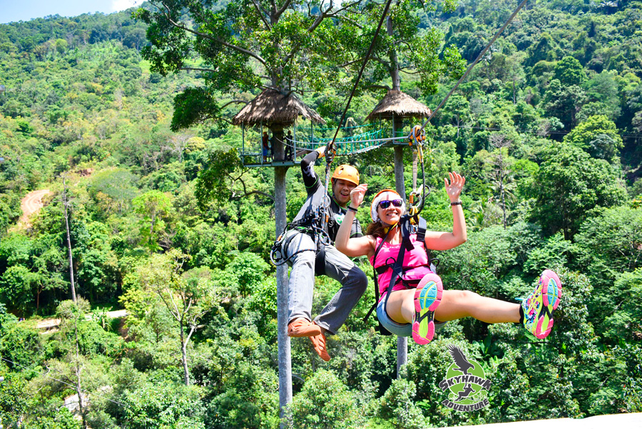 Skyhawk adventure – best zip line on Koh Samui!, Koh Samui, Thailand