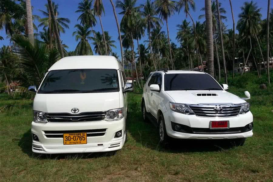 Taxi booking, transfers by minibus, V.I.P. transfers, Koh Samui, Thailand