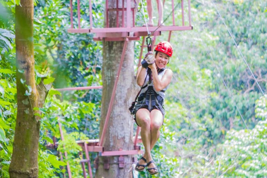 Tree bridge cafe and Zip line, Koh Samui, Thailand