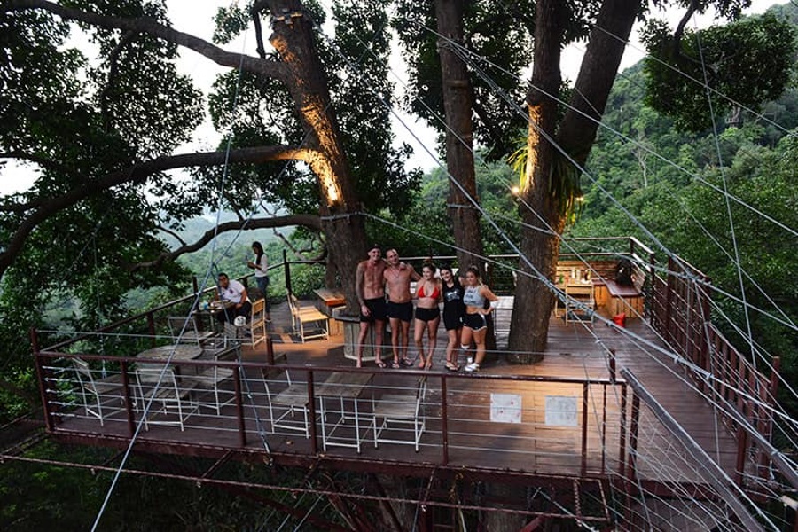 Tree bridge cafe and Zip line, Koh Samui, Thailand